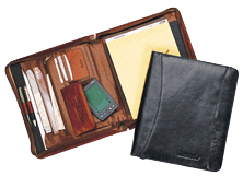 tan ziparound pad organizer